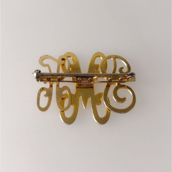 Vintage Monogram Brooch - Picture 3 of 4